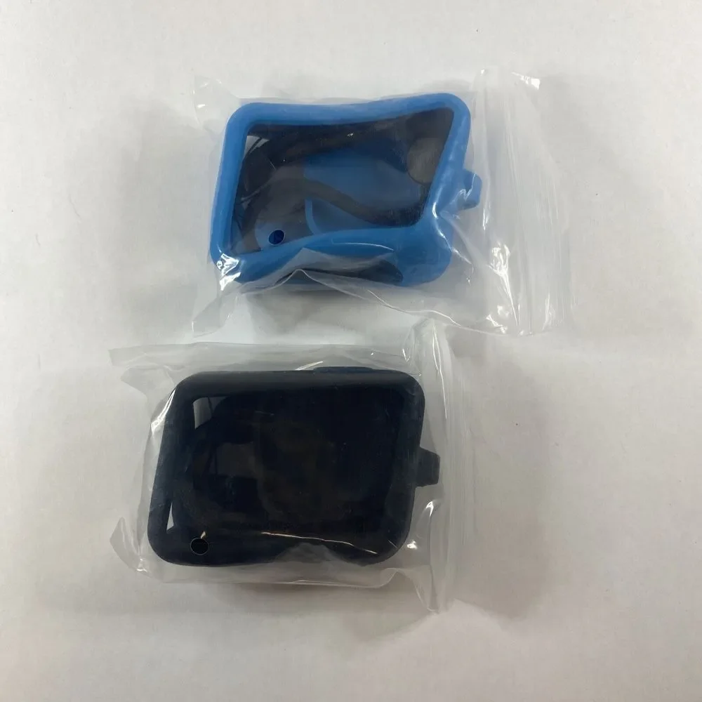 Set Of 2 Accessories Kit for GoPro Hero 10/9 Upgraded Silicone Sleeve Blue & Blk